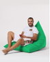 Atelier Del Sofa Pyramid Big Bed Pouf - Verde Pistacho
